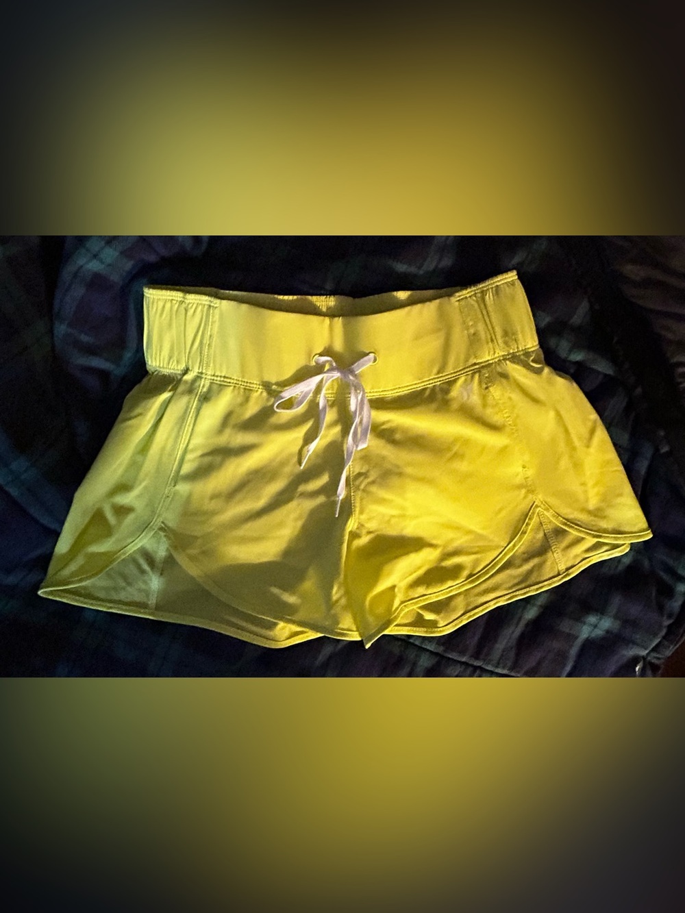 Under Armour Women's Bright Yellow Drawstring Athletic Shorts